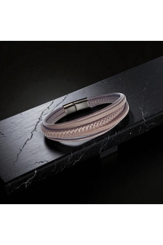 Fm Kahve Çoklu Deri Bileklik 31833b2d5 Kahverengi