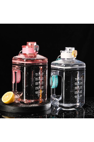 Monyee Siyah 2.2l Spor Suluk, Geniş Açık, Taşıma Kordonu, 60 C'den Düşük Sıcaklık Sınırı, Sporcu Ve Öğrencilik İçin Elverişli 2200ml Siyah