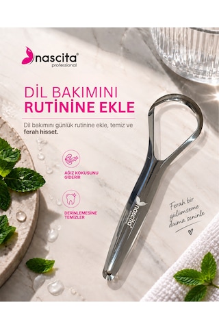 Nascita Professional Paslanmaz Çelik Dil Temizleyici