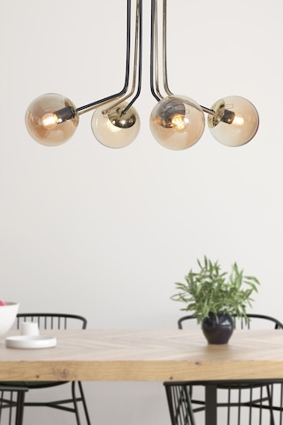 Luzarana Optik 4 Lü Gold-Siyah Metal Gövde Bal Rengi Camlı Tasarım Lü... (483752956) Çok Renkli