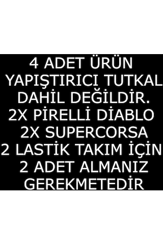 Motosiklet 3d Lastik Yazısı 2x Pirelli Diablo 2x Supercorsa Moto Lastik Sticker