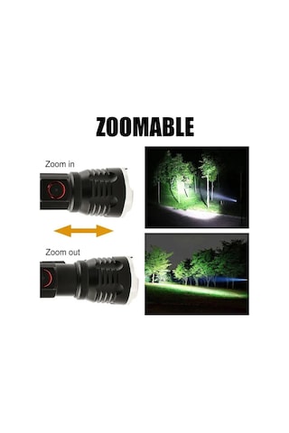 Gold Orıon Alüminyum Led Fener Or-2304-tg Siyah