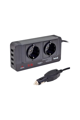Dijital 12 Volt 200 Watt Power İnverter İle Güç Dönüştürme