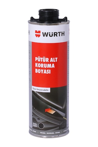 Würth Siyah Pütür Oto Araç Koruyucu Alt Koruma Boyası 1000 ML N11.29