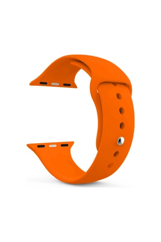 Microsonic iOS Uyumlu Watch Se 44Mm Silikon Kordon Turuncu