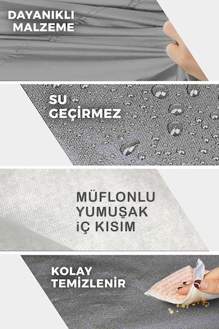 Coverplus Arora Boss 125 Branda Topcase Arka Çanta Uyumlu Motor Brandası Kilit Uyumlu