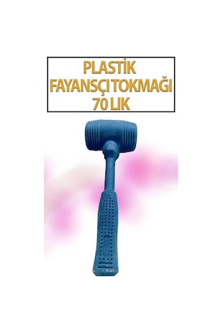 Kauçuk Tokmak Fayans Fayansçı Tokmağı Çekiç Seramik Karo Döşeme Parke Tadilat 70 Lik Siyah