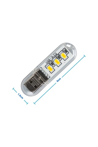 Mini Usb Led Lamba 5730 Smd 3 Led Anahtarlık Portatif Taşınabilir Gece Lambası Masa