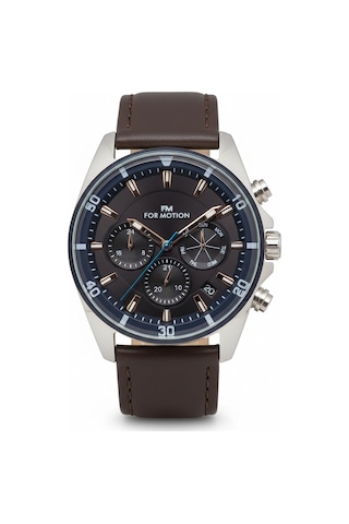 For Motion Erkek Kol Saati Gümüş Renk, Siyah Kadran - Fm.13407fh.02, 2 Yıl Garantili Gümüş
