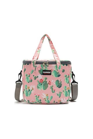 Yaozixa Islaklıklı Tekrarlı Kullanım Poliester Yemek Çantası - Ofis, Piknik, Seyahat İçin Isı Saklama, Çiçek Ve Bitki Desenleriyle Kadınlar İçin Çok Renkli