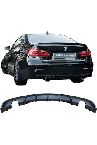 Bmw F30 Uyumlu Yedek Parça M Performance Difüzör Mat Siyah