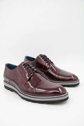Luciano Bellini E606 Erkek Rugan Ayakkabı - Bordo-bordo