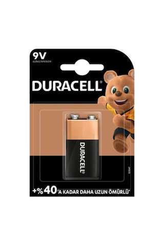 Duracell Alkalin 9V Pil