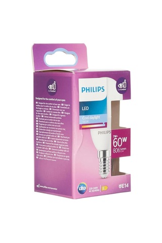 Philips Led 60w P48 E14 Beyaz Işık Dim Edilmez Ampul 4lü Paket Çok Renkli