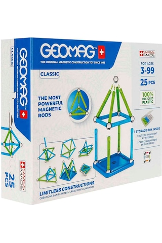 Geomag Classic Seri Zeka Oyunu Manyetik Bloklar 25 Parça