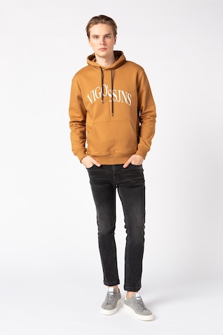 Vigoss Erkek Baskılı Sweatshırt 62047-30034 - Kahve Kahverengi