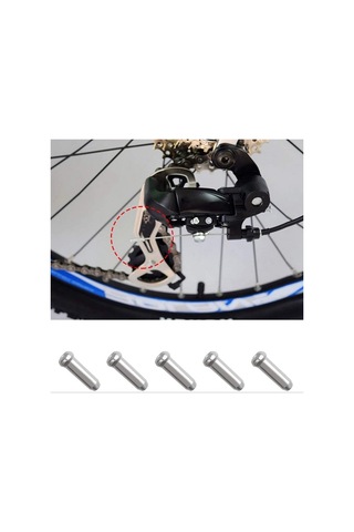 Dinosaurs 150 Adet Kablo Ucu Fren Kablosu Kapağı, Alüminyum Dağ Bisikleti Fren Kablosu Kapağı Sonu Ipuçları Kıvrım Altın