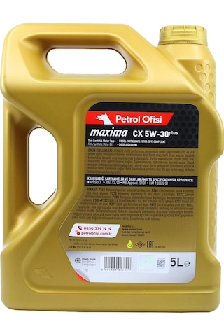 Petrol Ofisi Motor Yağı 5w30 Cx 5lt Partiküllü