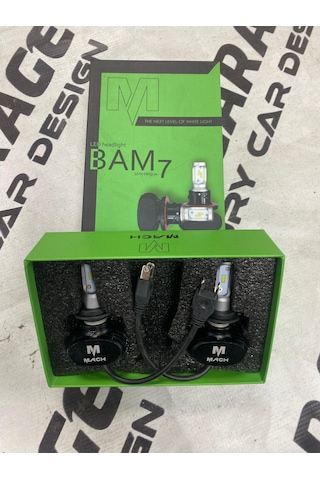 Bam 7 H7 Led Zenon Ampül Takım 2 Adet Beyaz