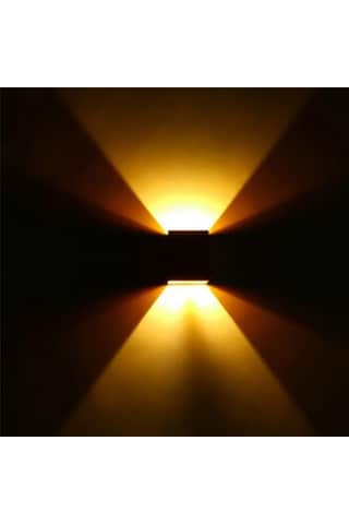 Suntek Modern Led Kare Duvar Lambası Salonu Sundurma Oturma Diğer