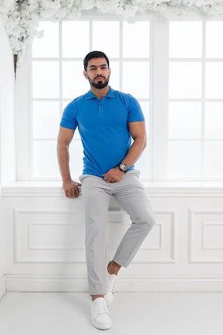 Paul Martin Polo Yaka Regular Fit T-Shirt Sax Mavısı