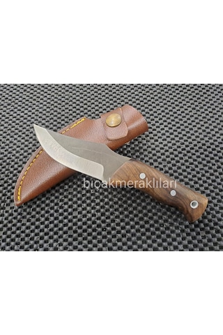 Küçük Av Kamp Bıçağı Toplam Uzunluk 17 CM Kahverengi