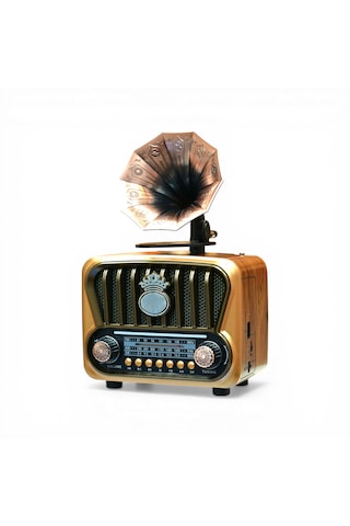 Rt-605 Nostalik Trend Gramafon Radyo,bluetooth Nostalji Radyo