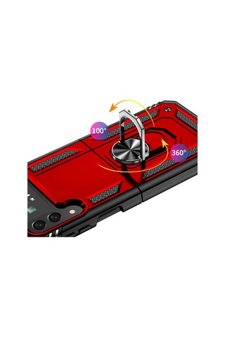 Galaxy Z Flip 4 Uyumlu Zore Vega Kılıf-kırmızı Kirmizi