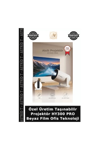 Özel Üretim Taşınabilir Projektör Hy300 Pro Beyaz Film Ofis Teknoloji