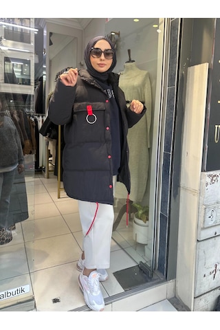 Şişme Mont Siyah