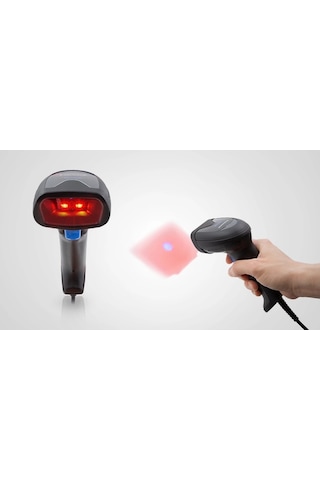 Datalogıc Quickscan Qw2520 El/masa Tipi 1d / 2d Vga Imager Kablolu Barkod Okuyucu Usb Stand, Siyah
