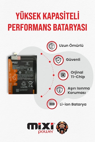 Xiaomi Mi 10t / Mi 10t Pro Uyumlu Tam Kapasite Batarya