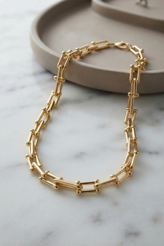 Gold Renk Pirinç Tifani Model Kadın Kolye Elk-bjtıeg Çok Renkli 22320467