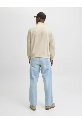 Jack & Jones Jack&jones Jornorrebro Yarım Fermuarlı Dik Yaka Erkek Sweatshirt 12282899 Beyaz