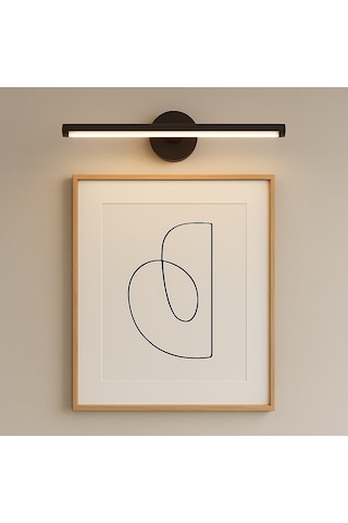 Modern Kablosuz Tak Çalıştır Ledli Pilli Aplik Banyo Tablo Ayna