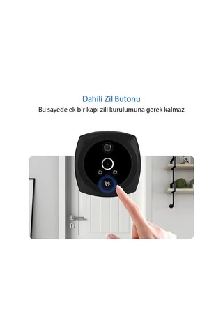 Sh Powermaster Pm-24933 3.5 Inch Kameralı Akıllı Kapı Zili Najmaddin