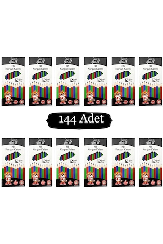 Gen-of Hb Köşeli Kurşun Kalem Gen-6000 144 Adet