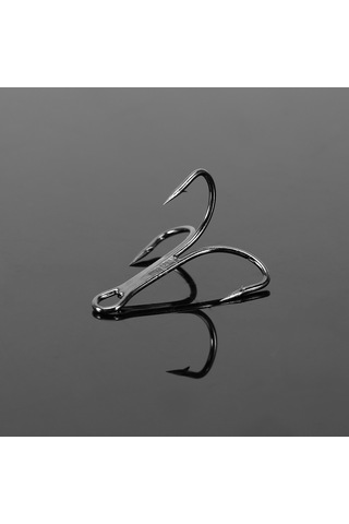 Geeroyoo 50 Adet Kara Treble İğne Seti 2/4/6/8/10 Numara Her Biri 10 Adet - Yüksek Karbon Çelik - Sağlam Tutuş - İğne Kutusuyla