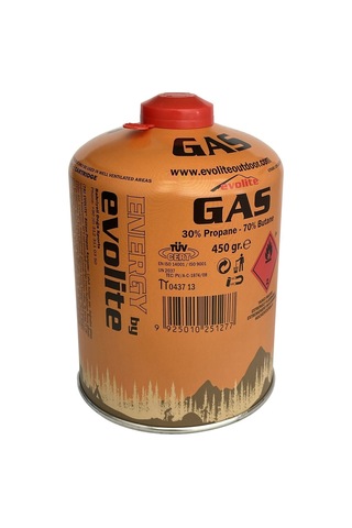 Evolite Butane Propane Vidalı 450 Gr. Ocak Kartuşu - 4 Adet Sarı