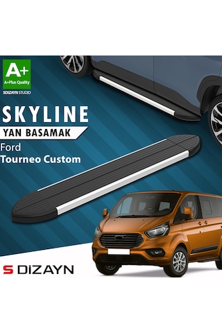 S-dizayn Ford Tourneo Custom Kısa Şase Skyline Aluminyum Yan Basamak 203 Cm 2012-2023 A+ Kalite