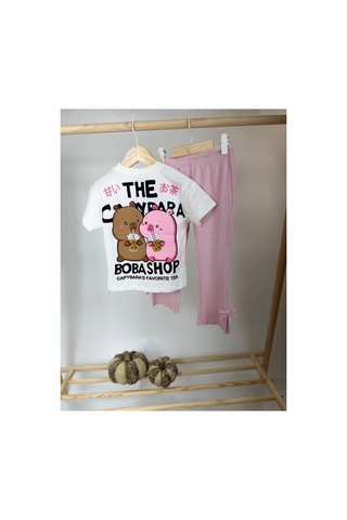 Poala Kids Capybara Tayt Takım Çok Renkli