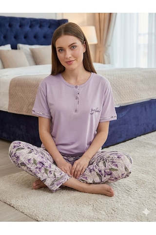 Miressa Kadın Pijama Takımı Lila