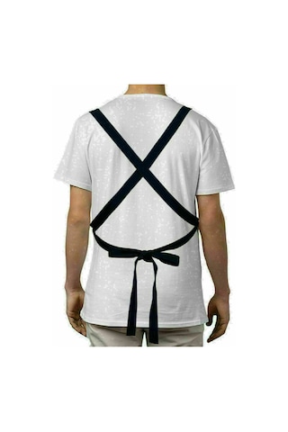 Bk Gift Kişiye Özel Balık Şef Kırmızı Profosyonel Önlük - 1, Aşçı Önlüğü, Şef Önlüğü, Babaya