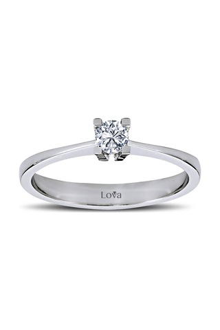Lova E Renk 0,15 Karat Pırlanta Tektaş Yüzük - 1030027
