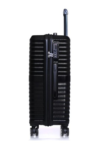 Orta Boy %100 Polikarbon Valiz Siyah 1819 Siyah