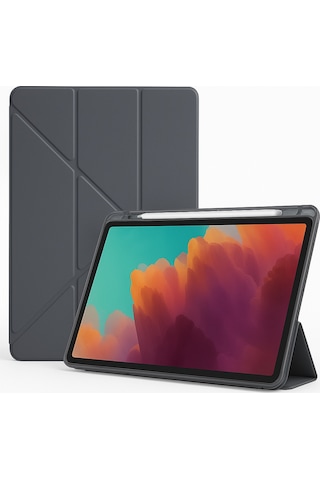 Samsung Galaxy Uyumlu Tab A11 8.7inç X130 Kılıf Kalem Bölmeli Trifolding Case X133 X135 135f Kılıf