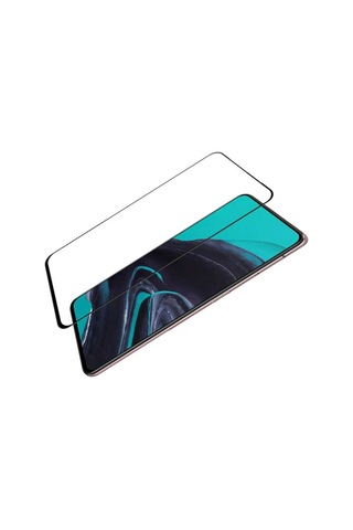 Oppo Reno 2Z Davin 5D Cam Ekran Koruyucu Siyah