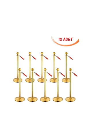 Pirinç Bariyer Ankara Fuar Yönlendirme Paslanmaz Protokol Bariyeri 10 Adet