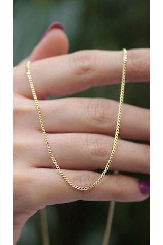 Diamine 14 Ayar Altın İnce Gurmet Zincir Kolye