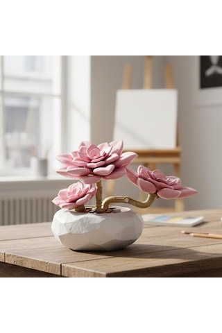 P655064 Panlos Pembe Nilüfer Sukulent Model 82 Parça Block Oyuncak